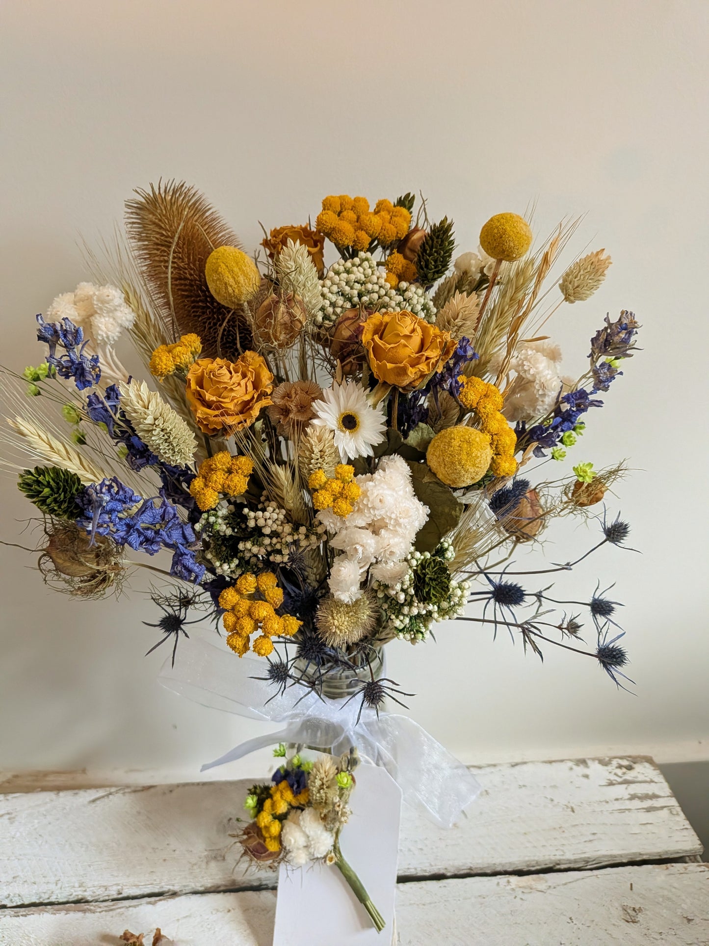 Golden Meadow Dried Flower Bouquet