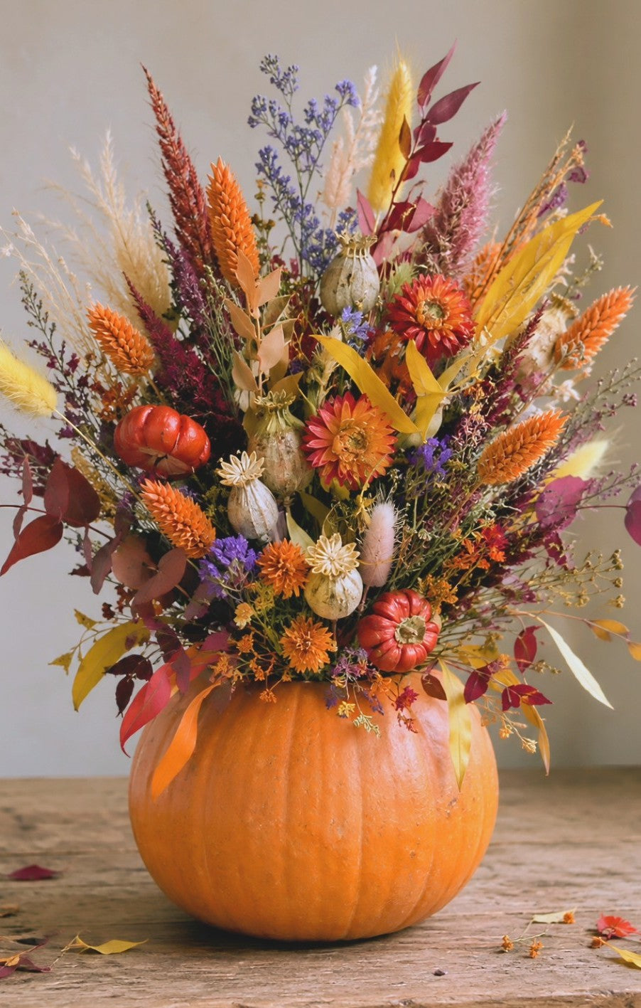 Dried flower Pumpkin workshop Friday 30th 4pm