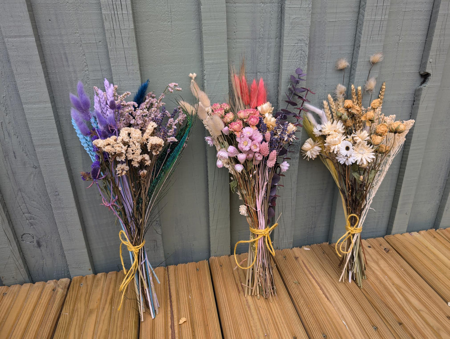 Dried flower bunches