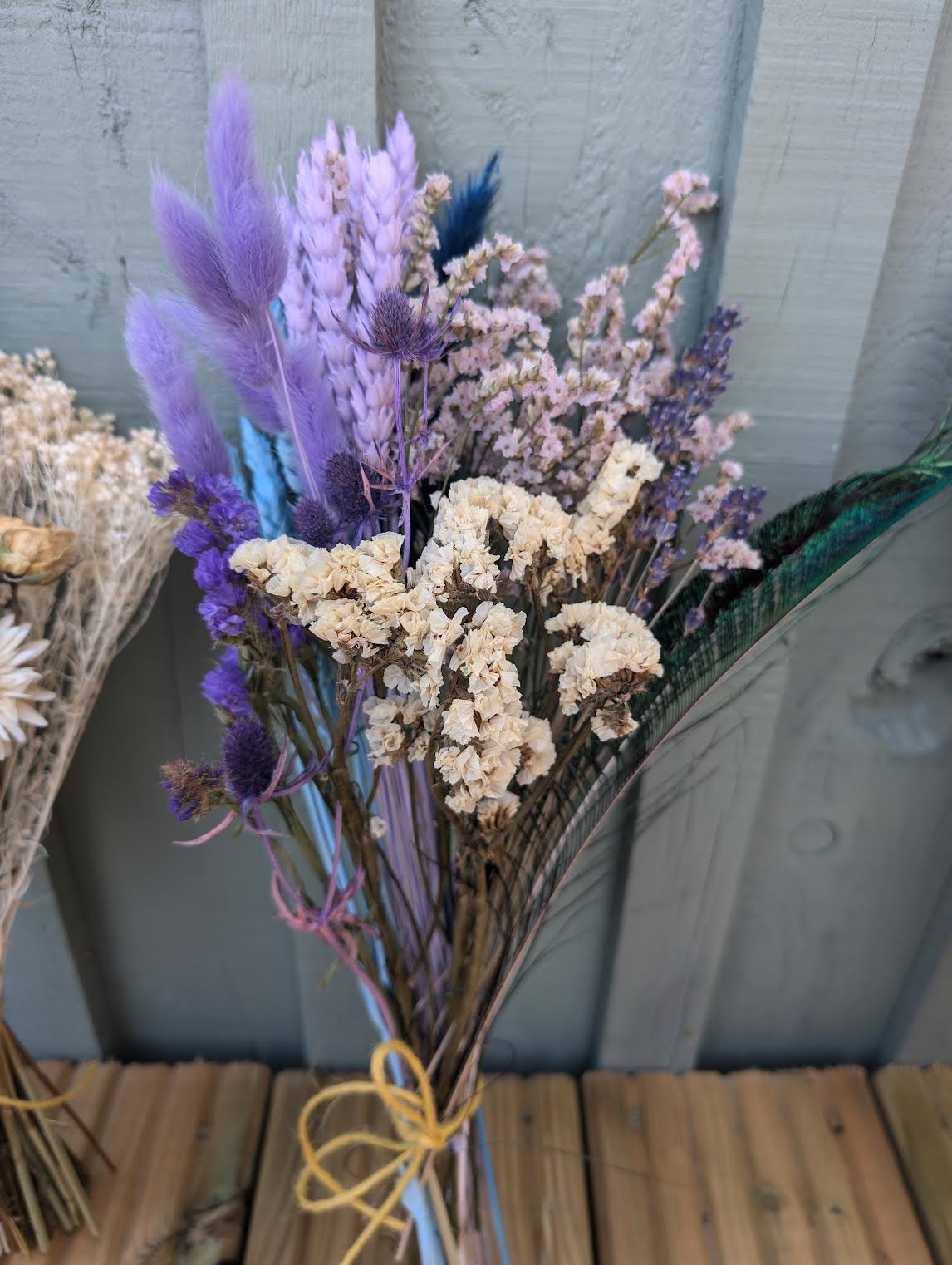 Dried flower bunches