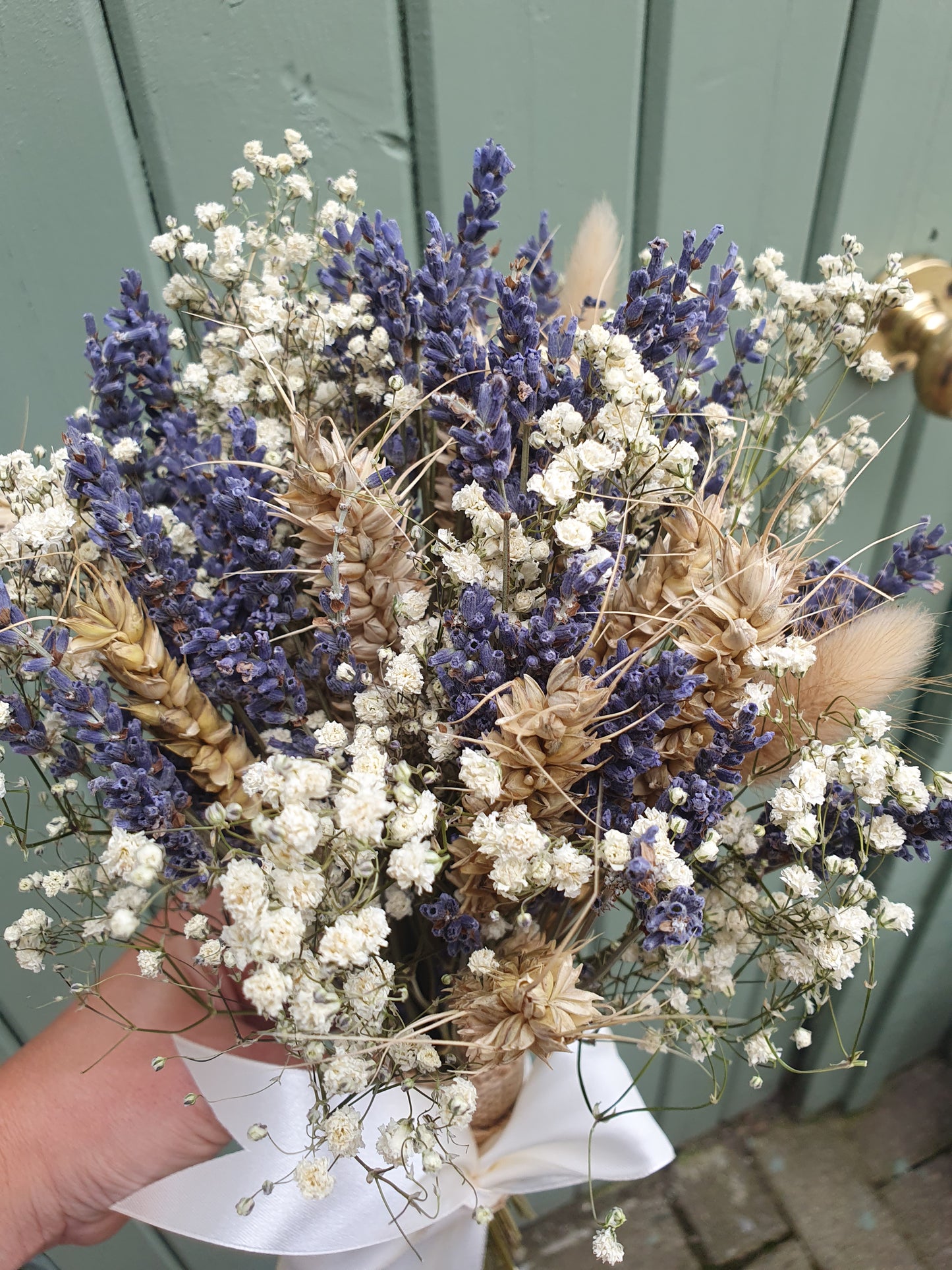 Natural lavender and gypsopila posy