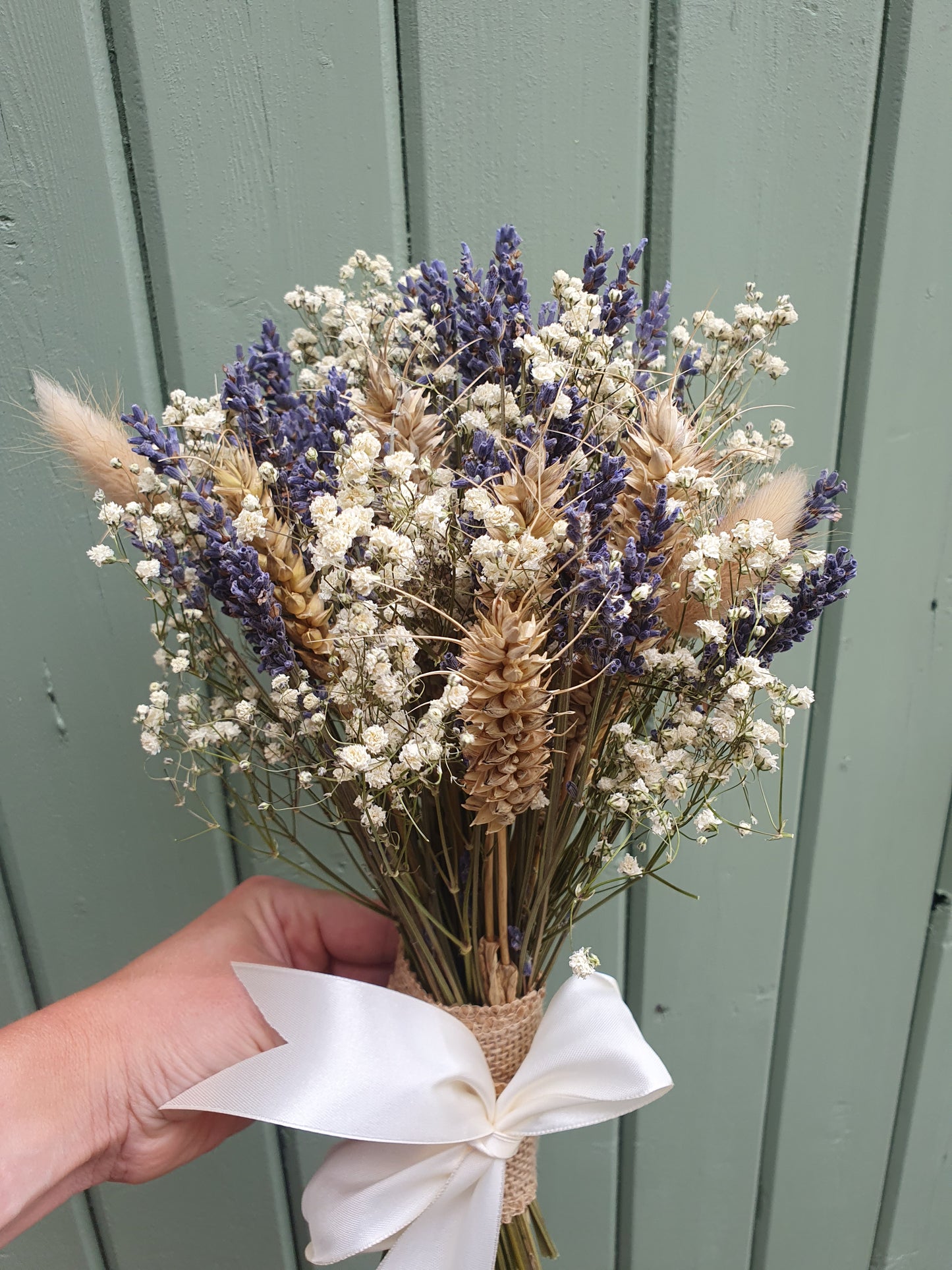 Natural lavender and gypsopila posy