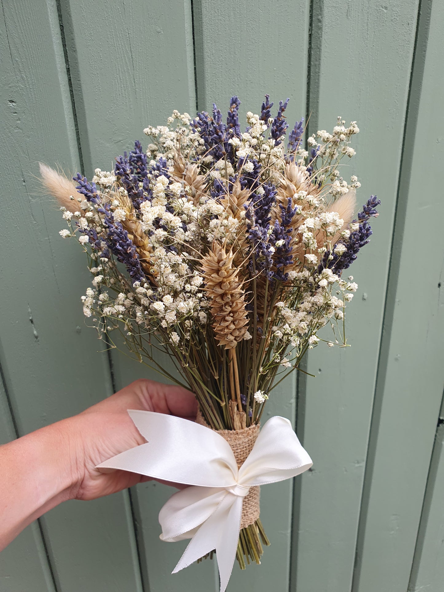 Natural lavender and gypsopila posy