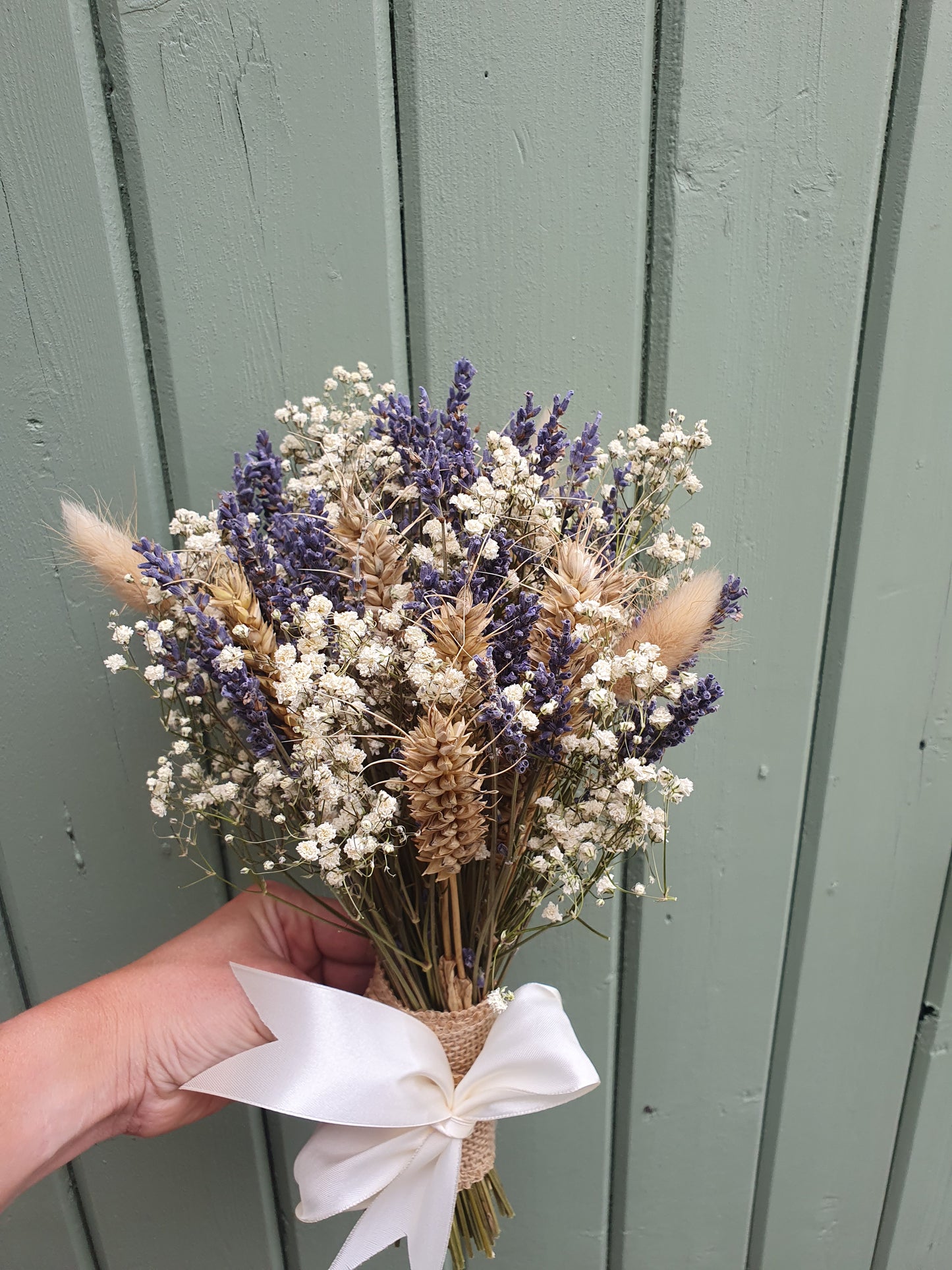 Natural lavender and gypsopila posy