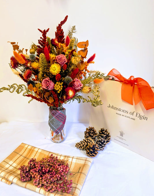 Autumn Dried Flower Workshop at Johnstones of Elgin