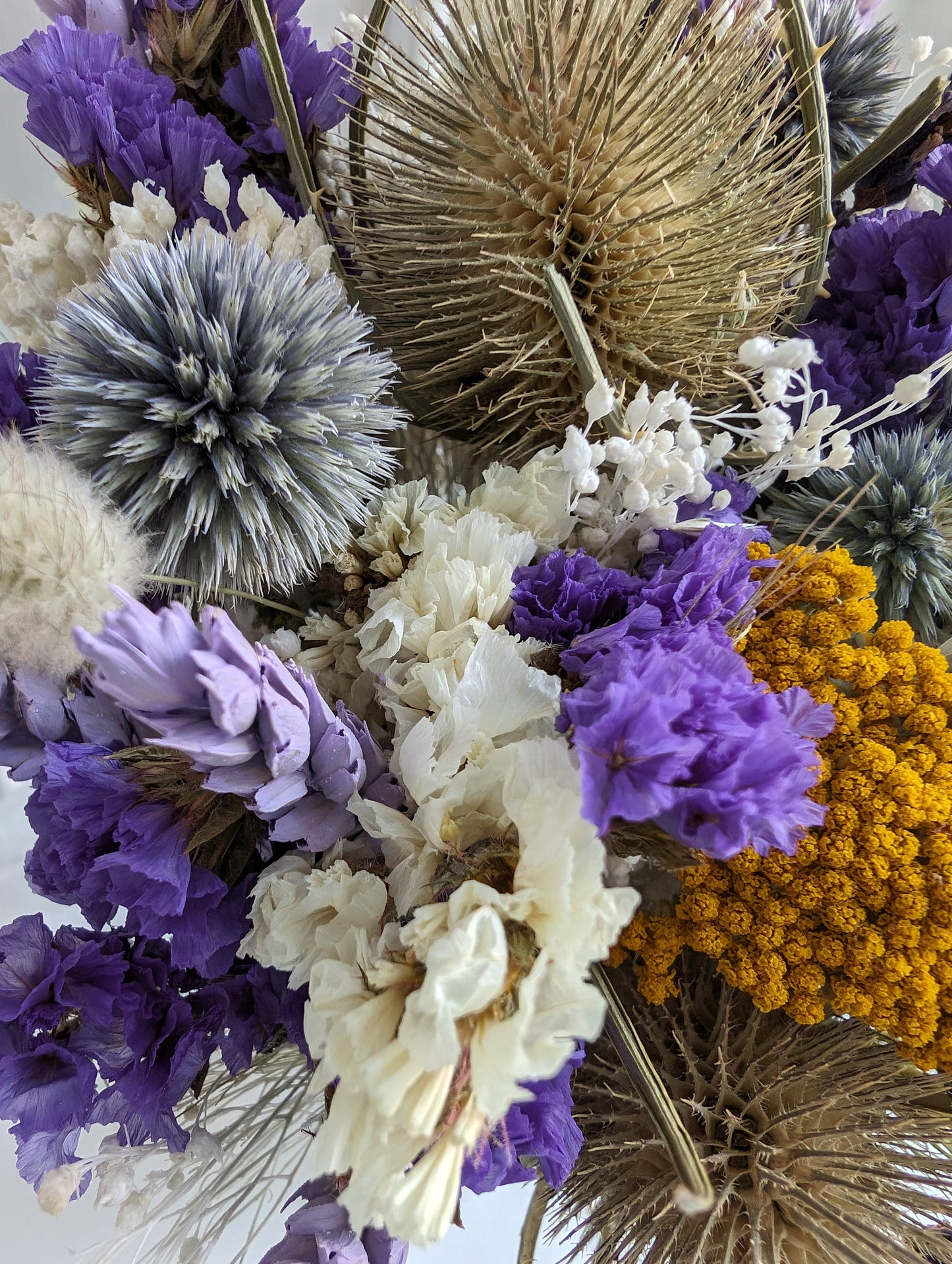 Blue Lagoon Milk Bottle Posy