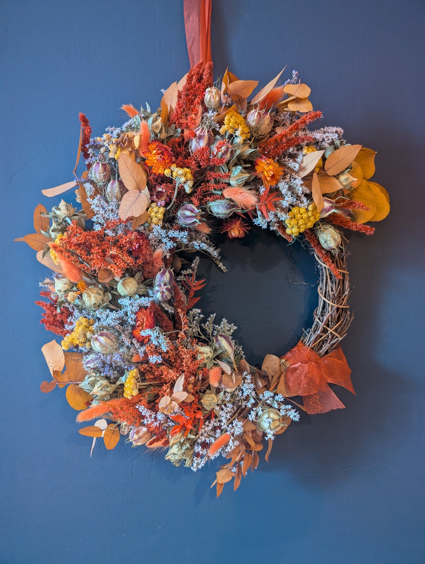 Autumn Pumpkin spice 3/4 wreath