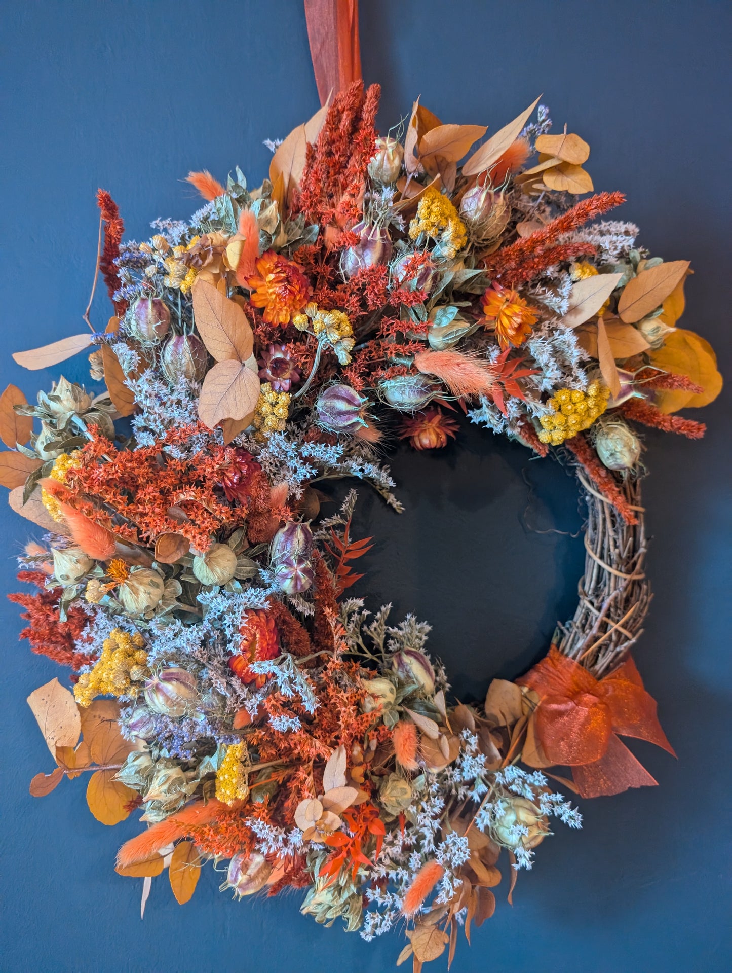 Autumn Pumpkin spice 3/4 wreath