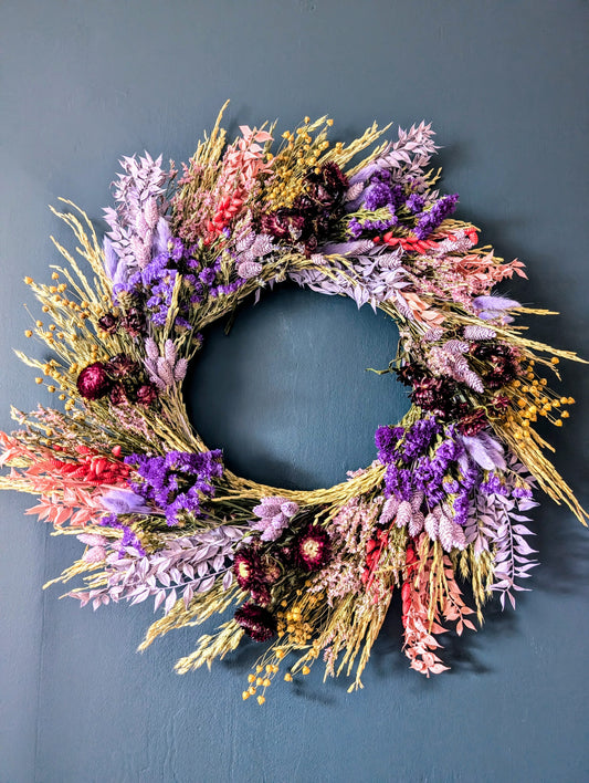 Pink and Purple large wreath