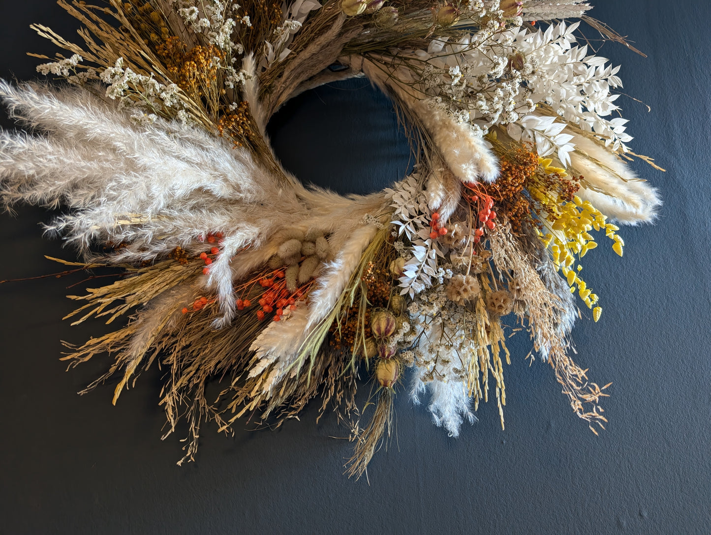 Extra large Pampas wreath