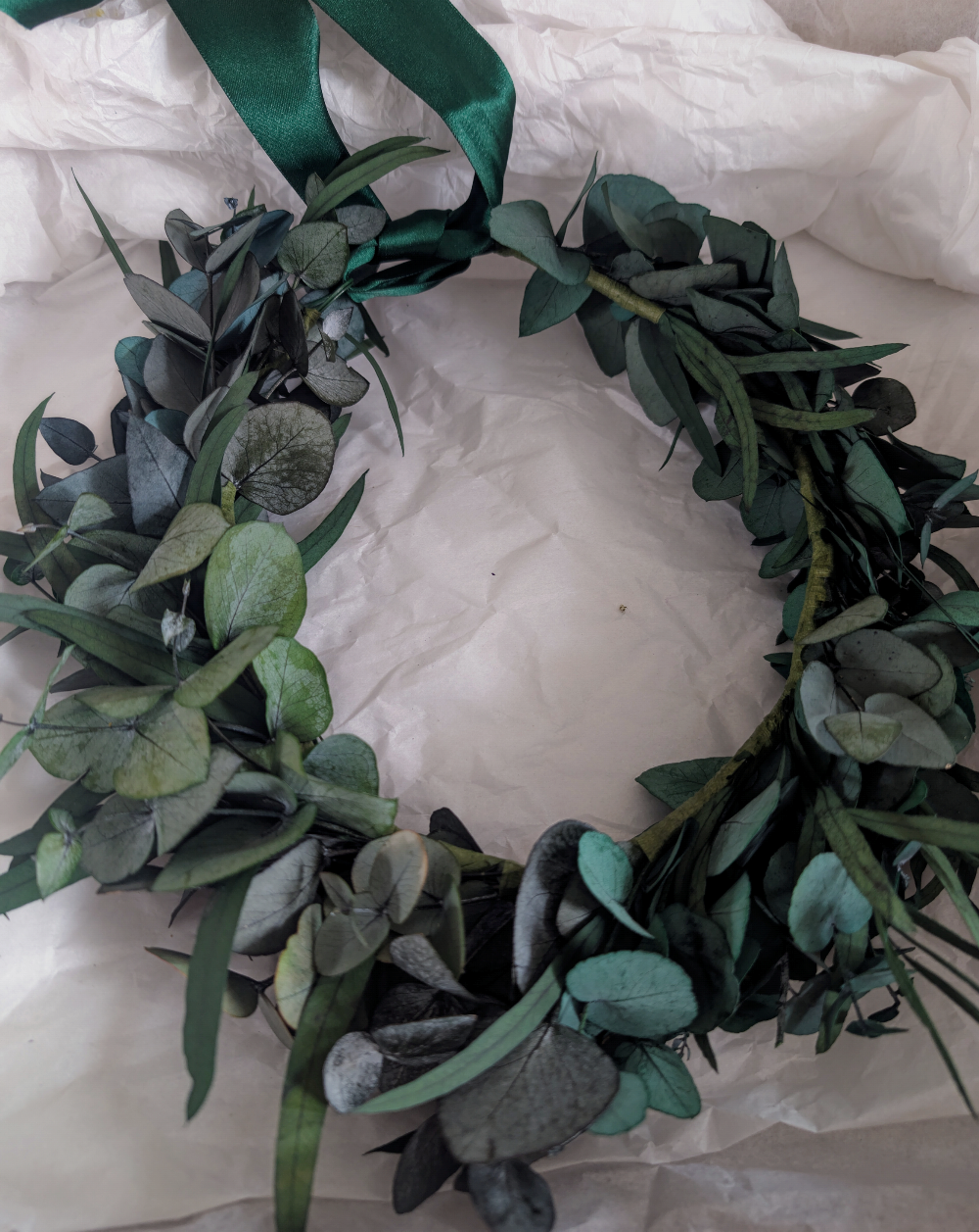 Eucalyptus flower crown