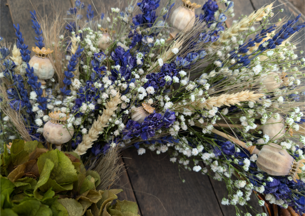 Over sized Hydrangea wreath