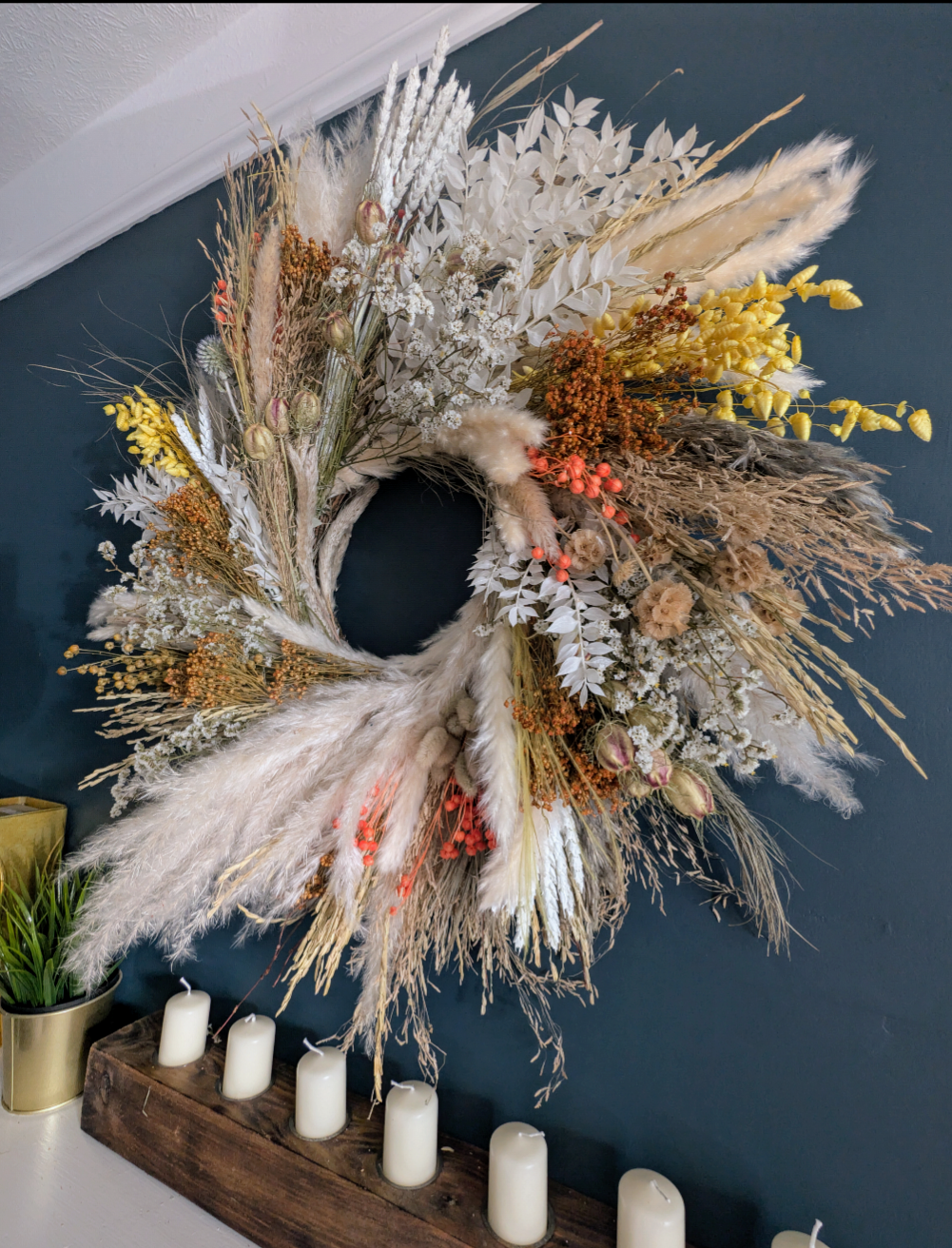 Extra large Pampas wreath