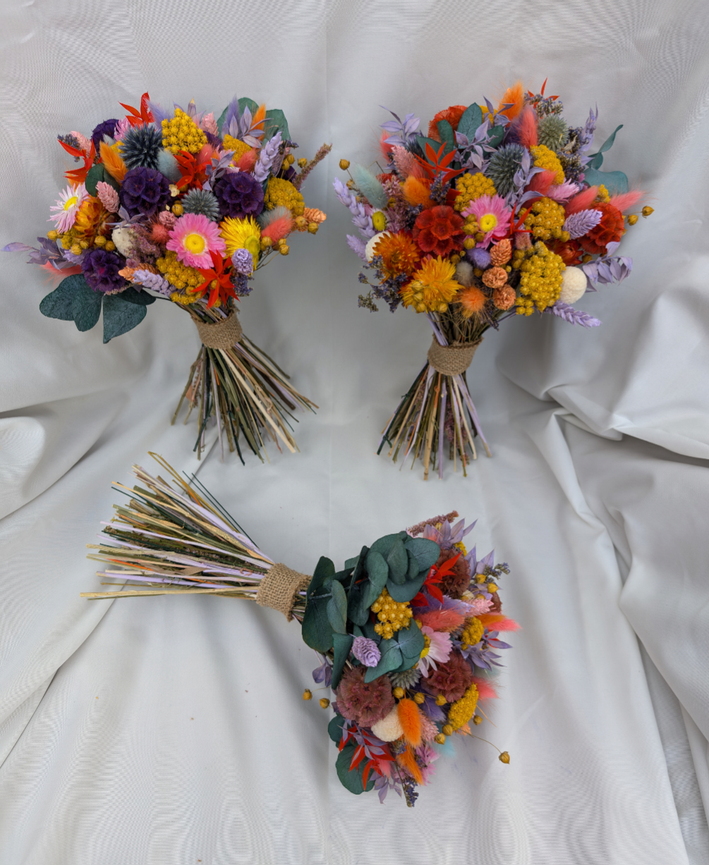 Colour pop Bridesmaids posy