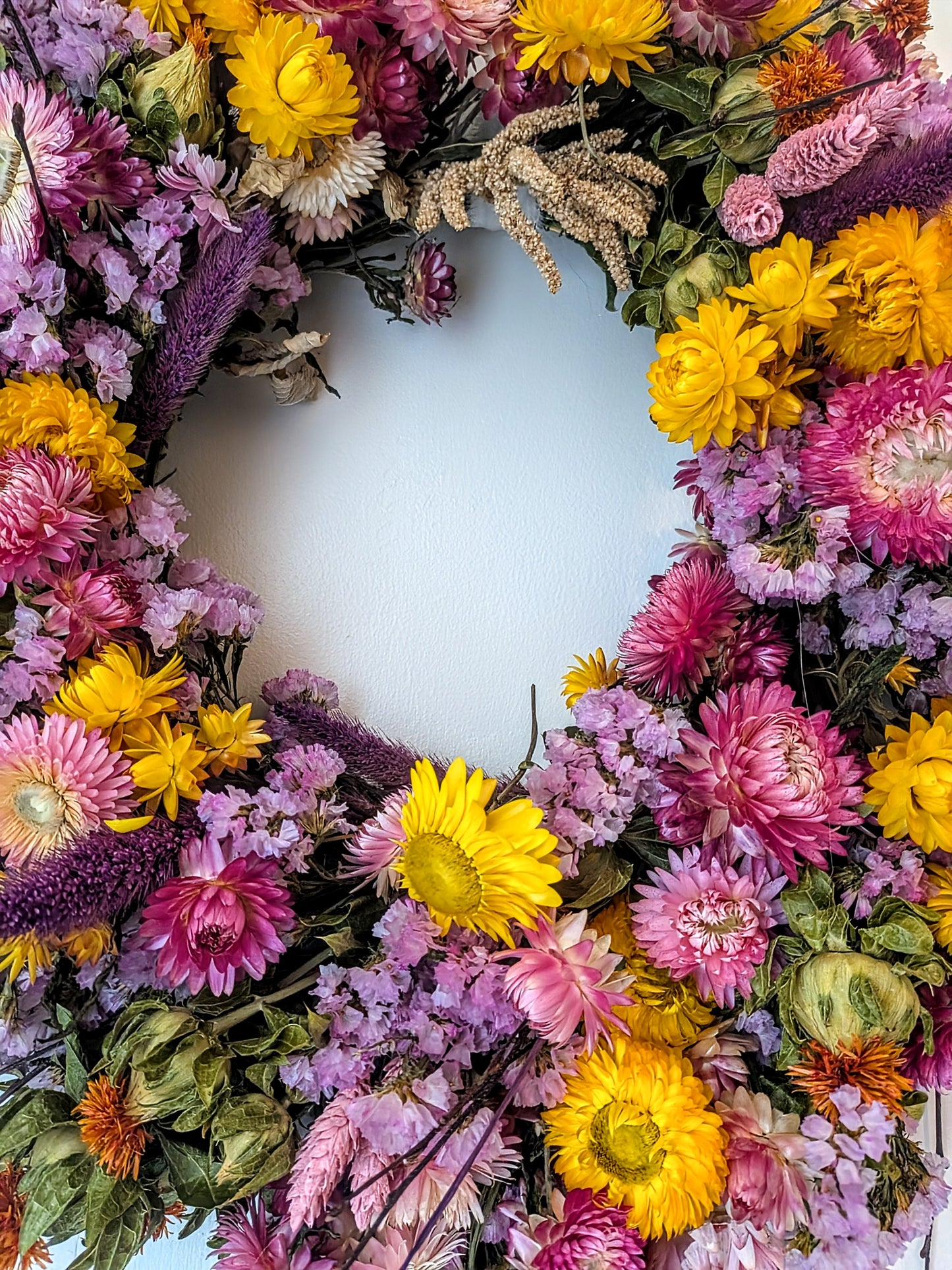 Sunset meadow wreath
