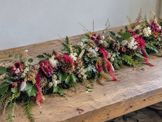 Christmas garland Fresh/Dried mix