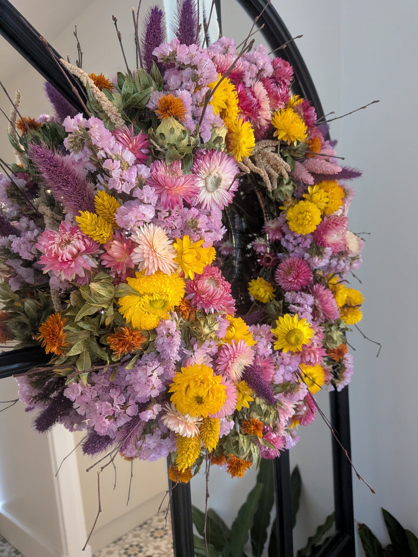 Sunset meadow wreath