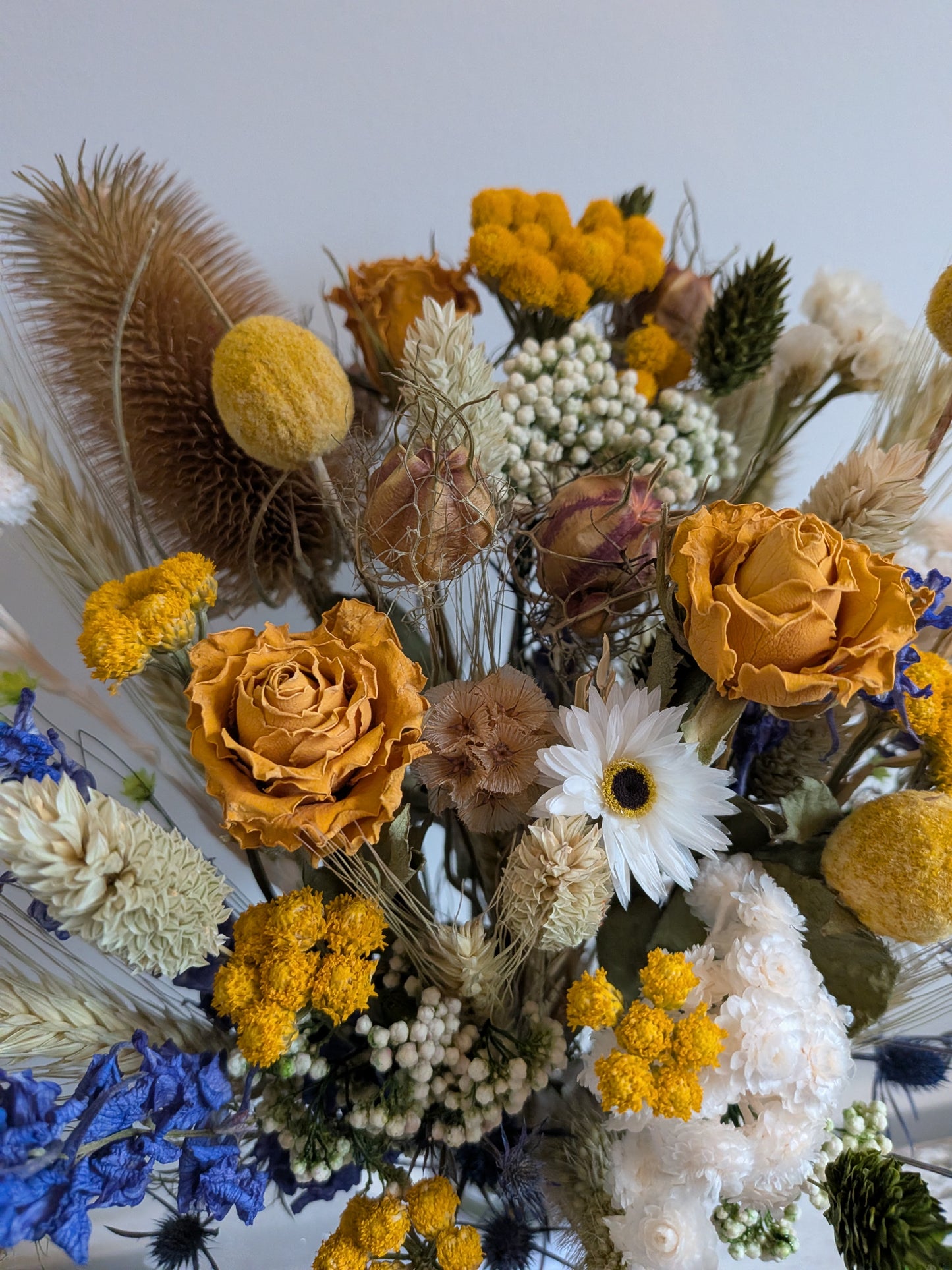 Golden Meadow Dried Flower Bouquet